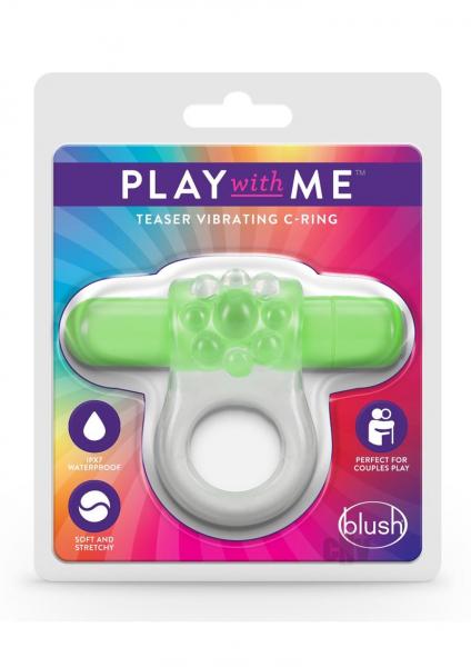 Play With Me - Teaser Vibrating C-ring - Green