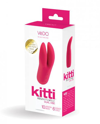 Vedo Kitti Rechargeable Dual Vibe Foxy Pink