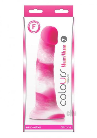 Colours Pleasures Yum Yum 7" Dildo - Pink