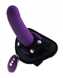 Vedo Strapped Rechargeable Vibrating Strap-on Deep Purple