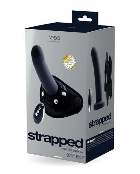 Vedo Strapped Rechargeable Strap-on Just Black