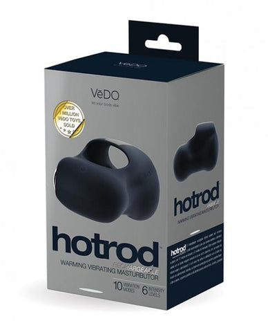 Vedo Hotrod Rechargeable Warming Masturbator Just Black