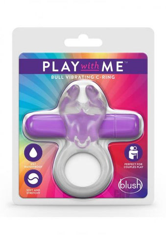 Play With Me - Bull Vibrating C-ring - Purple