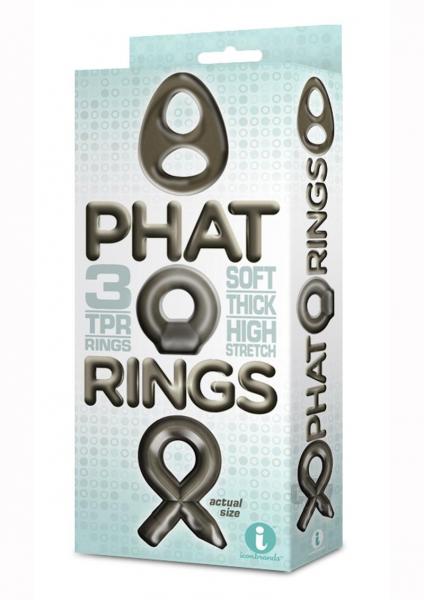 The 9's Phat Rings Smoke 2 Chunky Cock Rings