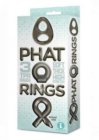 The 9's Phat Rings Smoke 2 Chunky Cock Rings