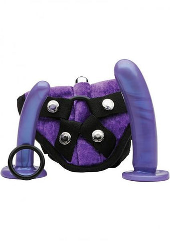 Tantus Bend Over Intermediate Harness Kit - Purple Haze - Barrier Bag