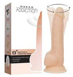 Naked Addiction Rotating & Vibrating Dong 8" Vanilla