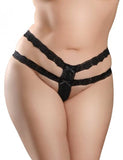 Hookup Crotchless Secret Gemblack Fits Size Xl-xxl