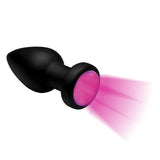 Silicone Vibrating Led Plug - Medium