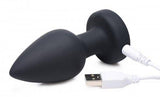 Silicone Vibrating Led Plug - Medium