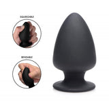 Squeezable Small Anal Plug - Black