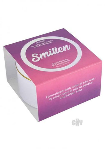 Smitten Pheromone Massage Candle Smitten Strawberry & Champagne 4 Oz/113 G