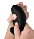 Squeezable Large Anal Plug - Black