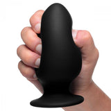 Squeezable Large Anal Plug - Black