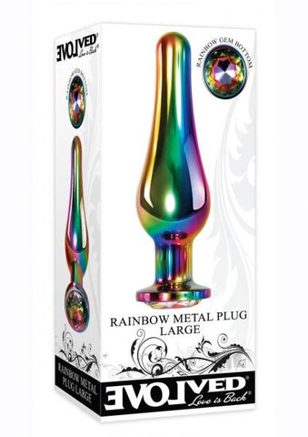 Evolved Rainbow Metal Plug Large