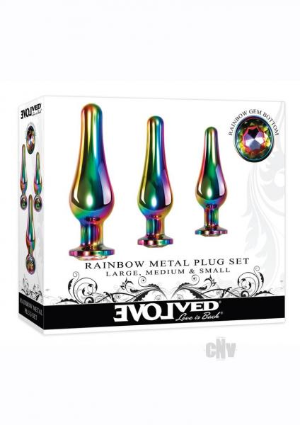 Evolved Rainbow Metal Plug Set