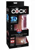 King Cock Plus 6.5 In. Triple Density Cock With Balls Tan