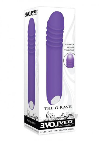 Evolved The G-rave Light-up Vibrator Purple