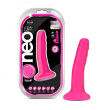 Neo Elite - 6-inch Silicone Dual-density Cock - Neon Pink