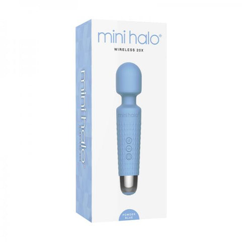 Mini Halo Wireless Wand 20x Silicone Powder Blue