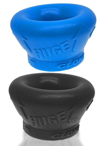 Oxballs Clone Duo Huge 2-pack Ballstretcher Silicone Marine Huge Blue/black