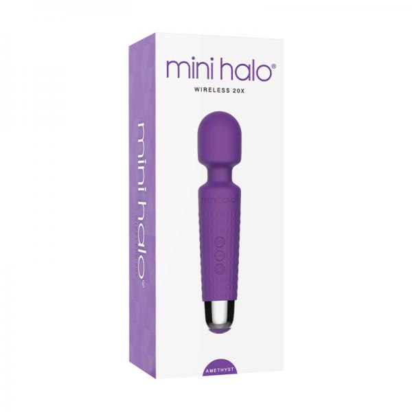 Mini Halo Wireless Wand 20x Silicone Amethyst