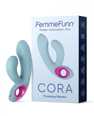 Femmefunn Cora Pulsating Vibrator Light Blue