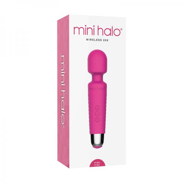 Mini Halo Wireless Wand 20x Silicone Pink Pink