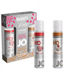 JO Naughty Or Nice Lube Gift Set Candy Cane & Gingerbread