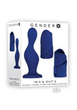 Gender X In's & Out's Dildo And Stroker Blue