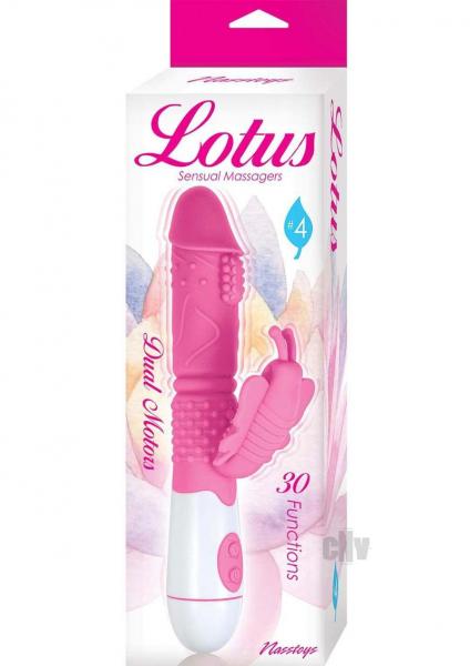 Lotus Sensual Massagers #4 Dual Stimulator Silicone Pink