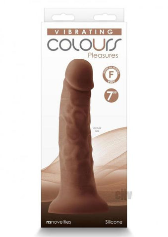 Colours Pleasures 7 In. Vibrating Dong Brown