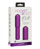 Pocket Rocket Elite Rechargeable Bullet With Removable Sleeve Purple