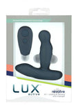 Lux Active Revolve 4.5 In. Rotating And Vibrating Silicone Massager Black