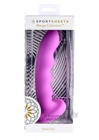 Merge Nautia 8 In. Suction Cup G-spot Dildo Fuchsia