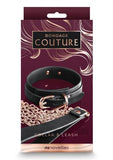 Bondage Couture Collar and Leash Black