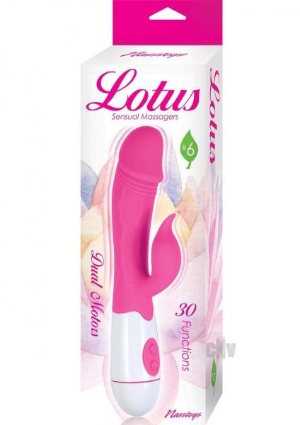 Lotus Sensual Massagers #6 Dual Stimulator Silicone Pink
