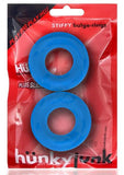 Oxballs Stiffy 2-pack Bulge Cockrings Silicone Tpr Teal Ice