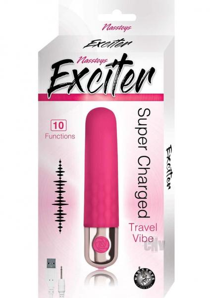 Exciter Travel Vibe Rechargeable Silicone Pink