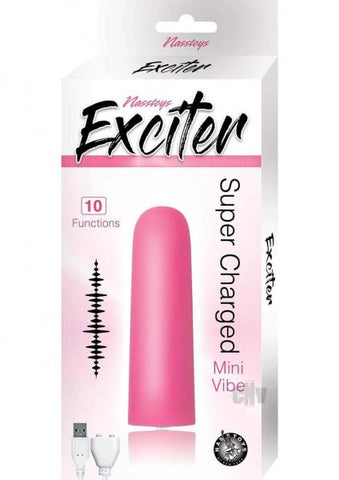 Exciter Mini Vibe Rechargeable Silicone Pink