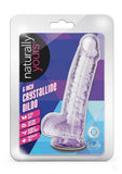 Naturally Yours Crystalline Dildo 6 In. Amethyst