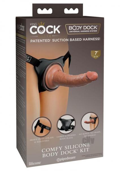 King Cock Elite Comfy Silicone Body Dock Kit