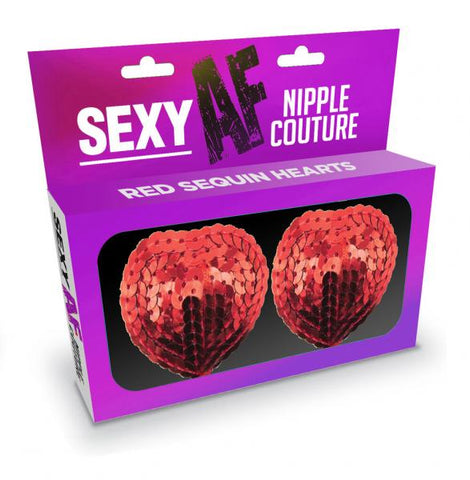 Sexy Af Nipple Couture Red Hearts Pasties
