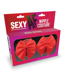 Sexy Af Nipple Couture Red Bows Pasties