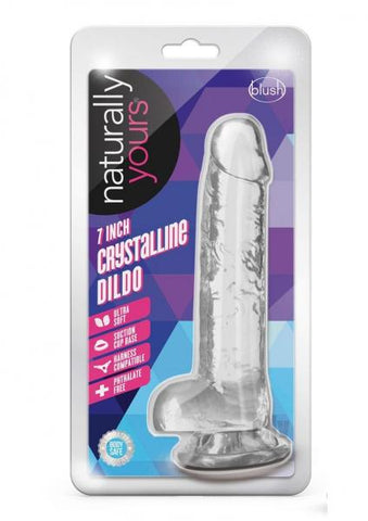 Naturally Yours Crystalline Dildo 7 In. Diamond