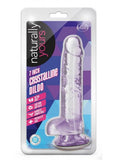 Naturally Yours Crystalline Dildo 7 In. Amethyst