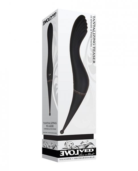 Evolved Tantalizing Teaser Rechargeable Silicone Black