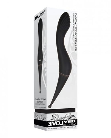 Evolved Tantalizing Teaser Rechargeable Silicone Black