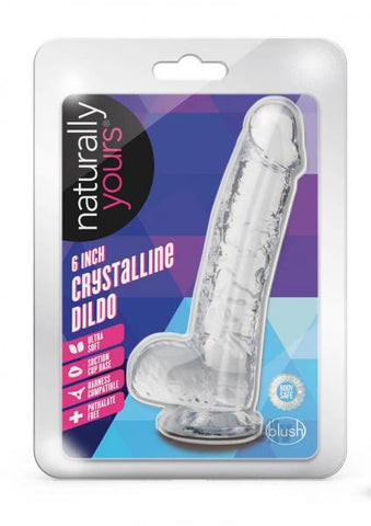 Naturally Yours Crystalline Dildo 6 In. Diamond