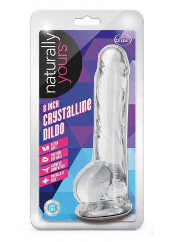 Naturally Yours Crystalline Dildo 8 In. Diamond